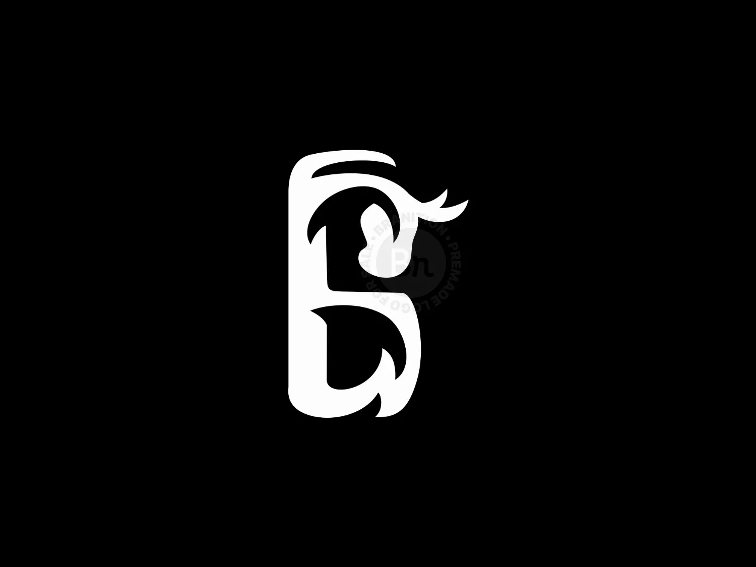 Letter B Bull Logo