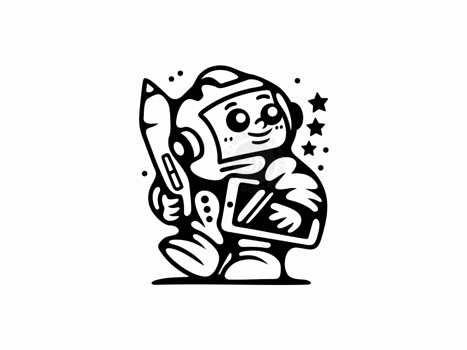 Science Student Astronaut Logo