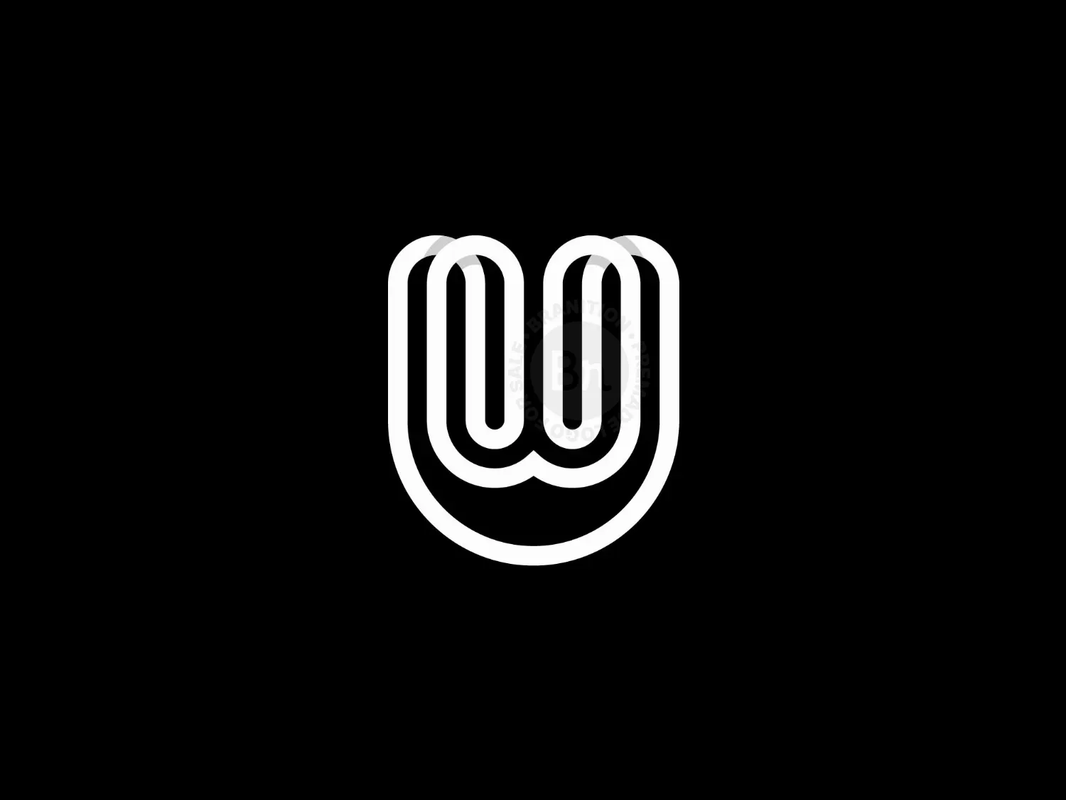 Wu Or Uw Monogram Logo