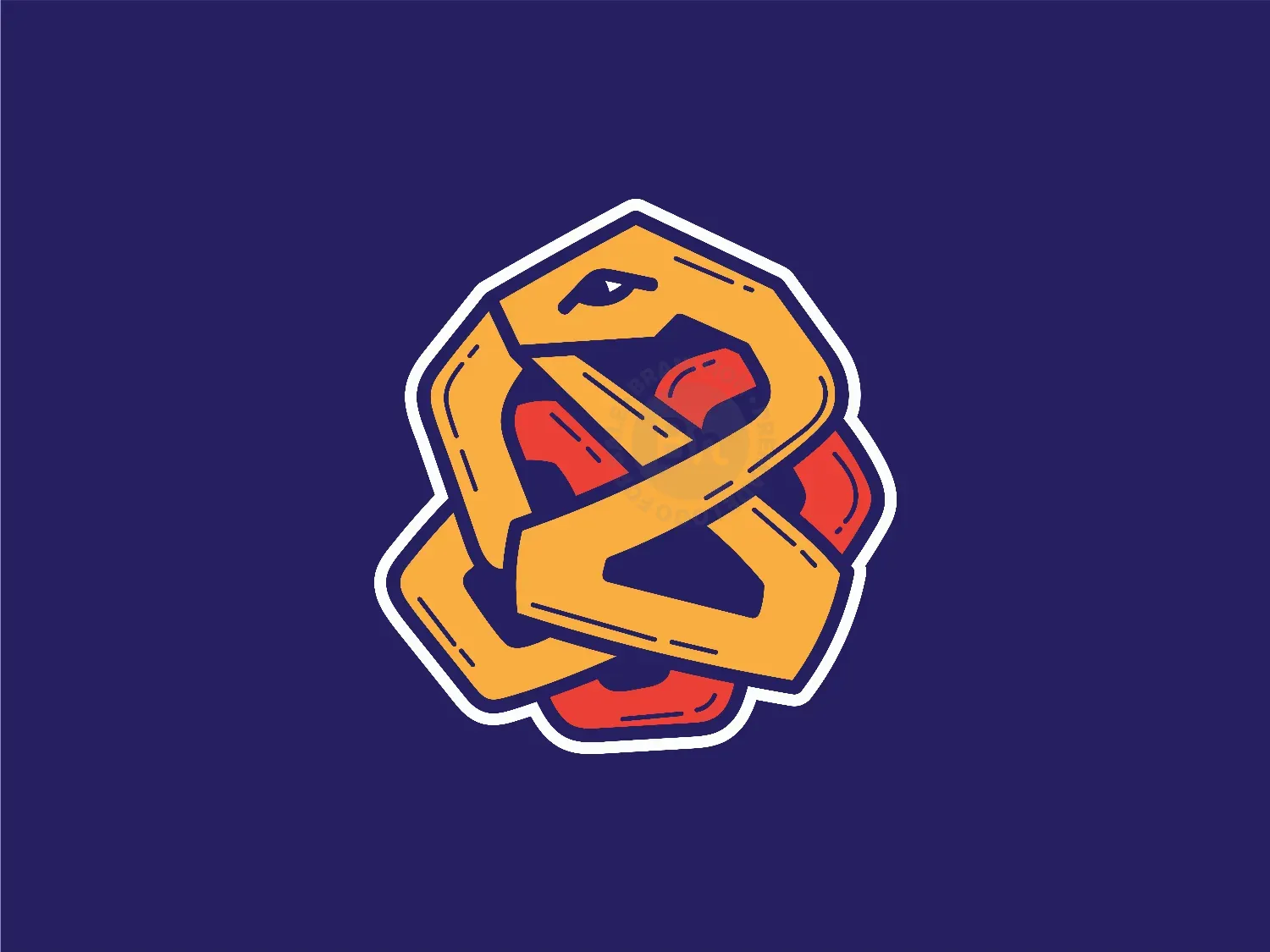 Abstract Modern Snake Logo