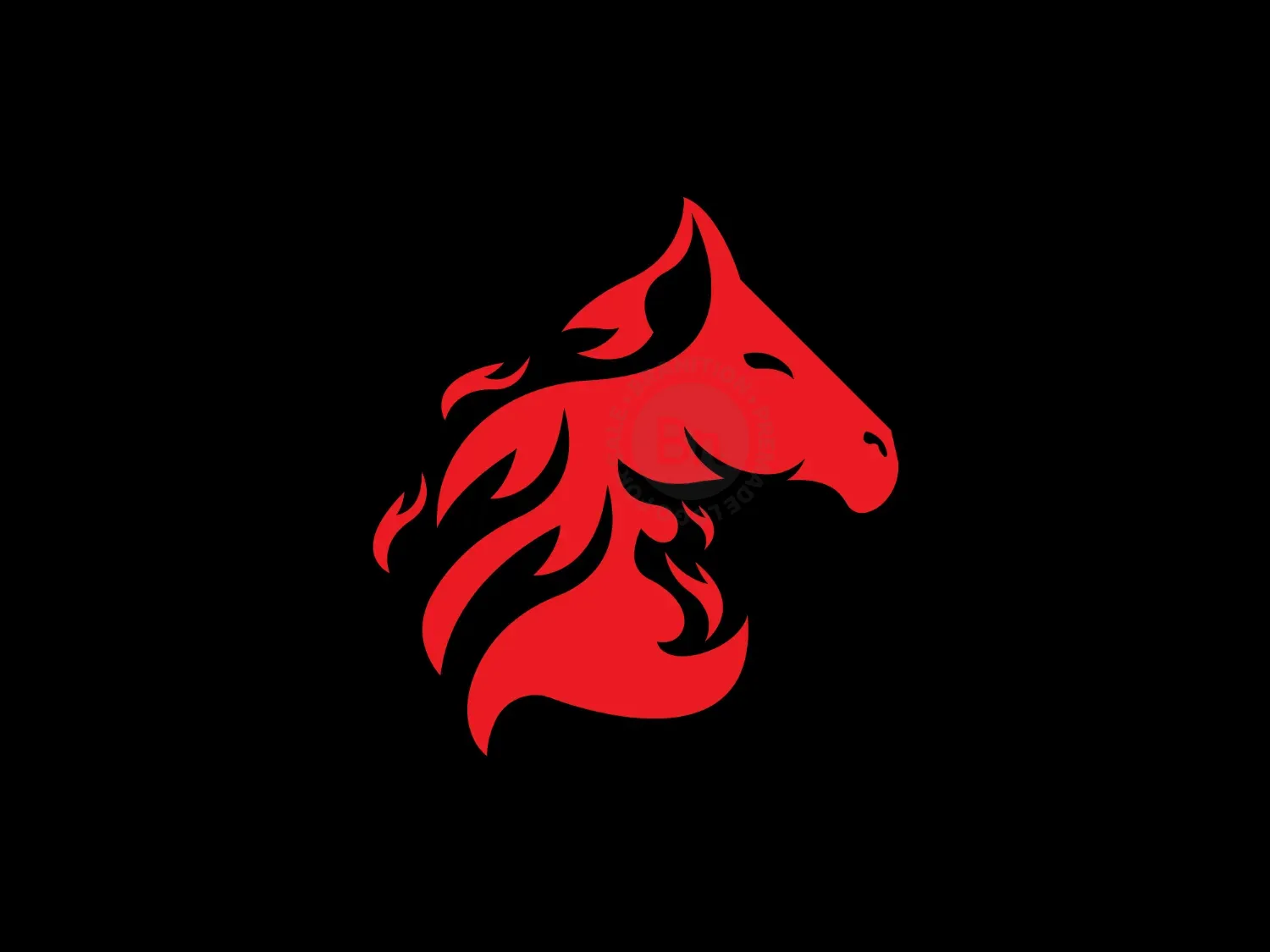 Horse Fire Logo