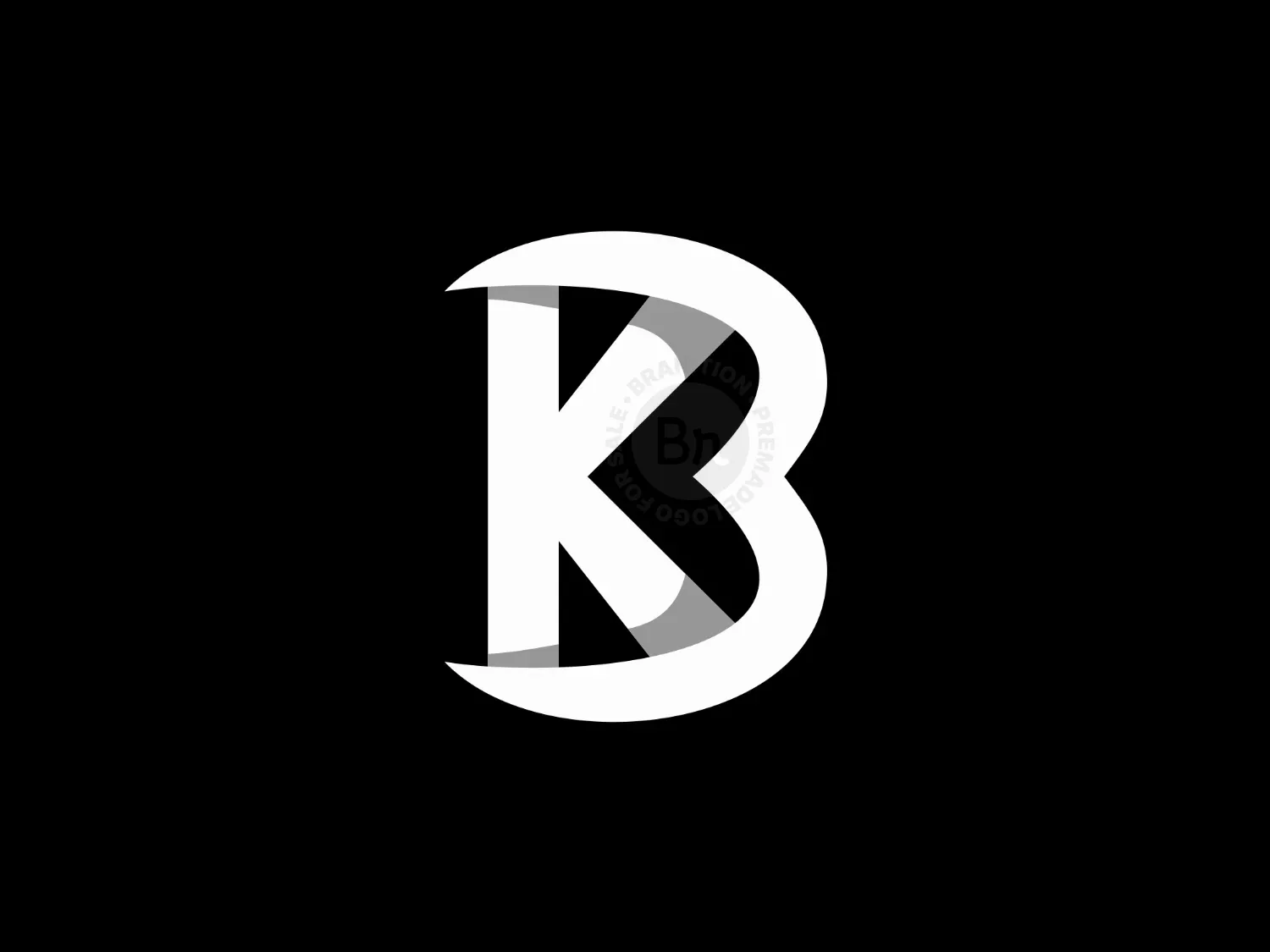 Initial Letter Bk Or Kb Logo