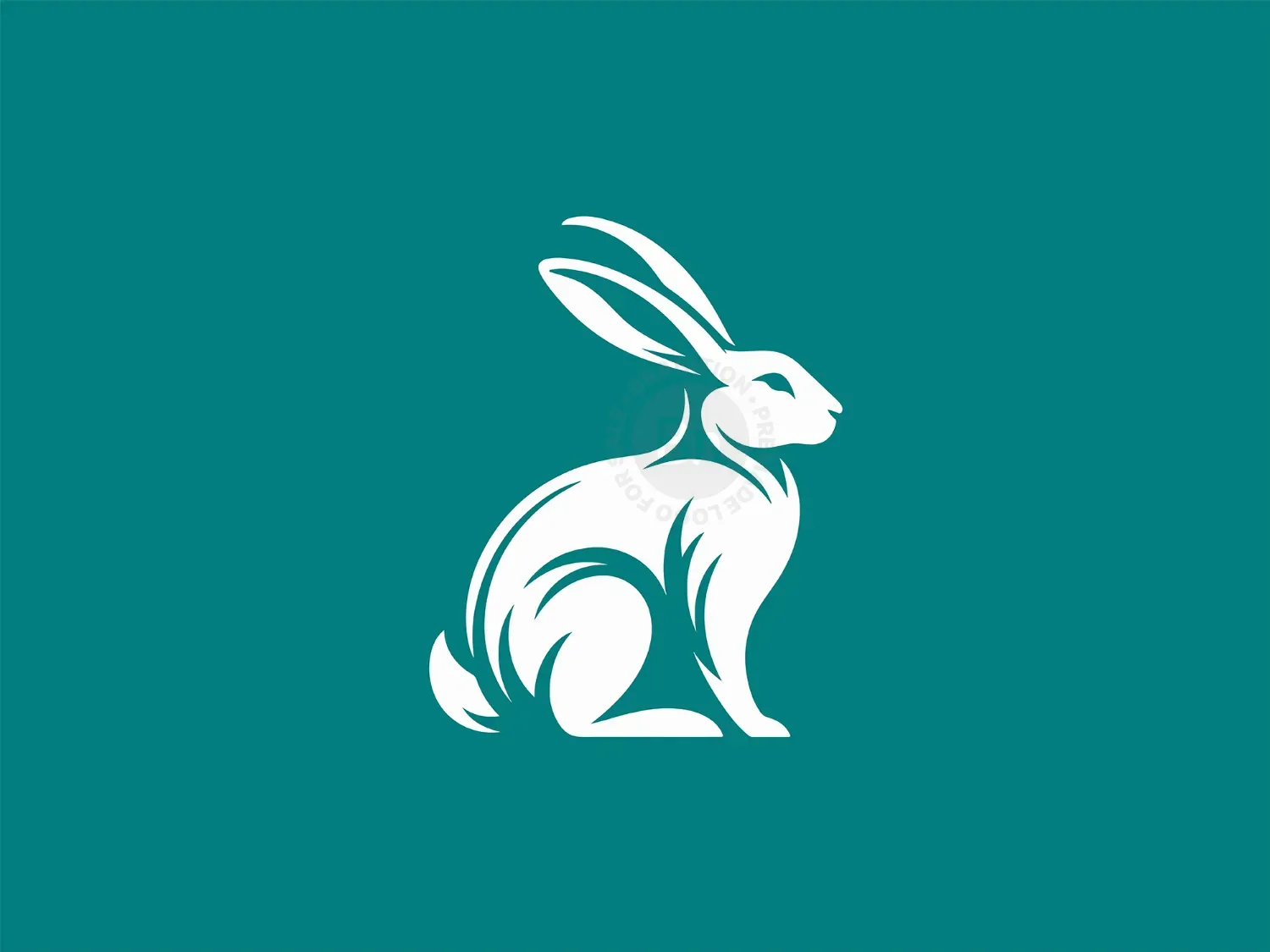 Modern Elegant Rabbit Logo