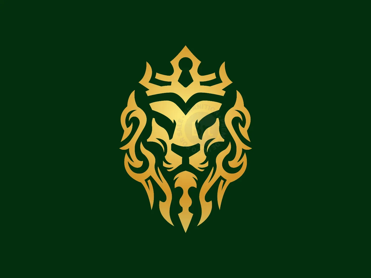 Lion King Ornament Logo