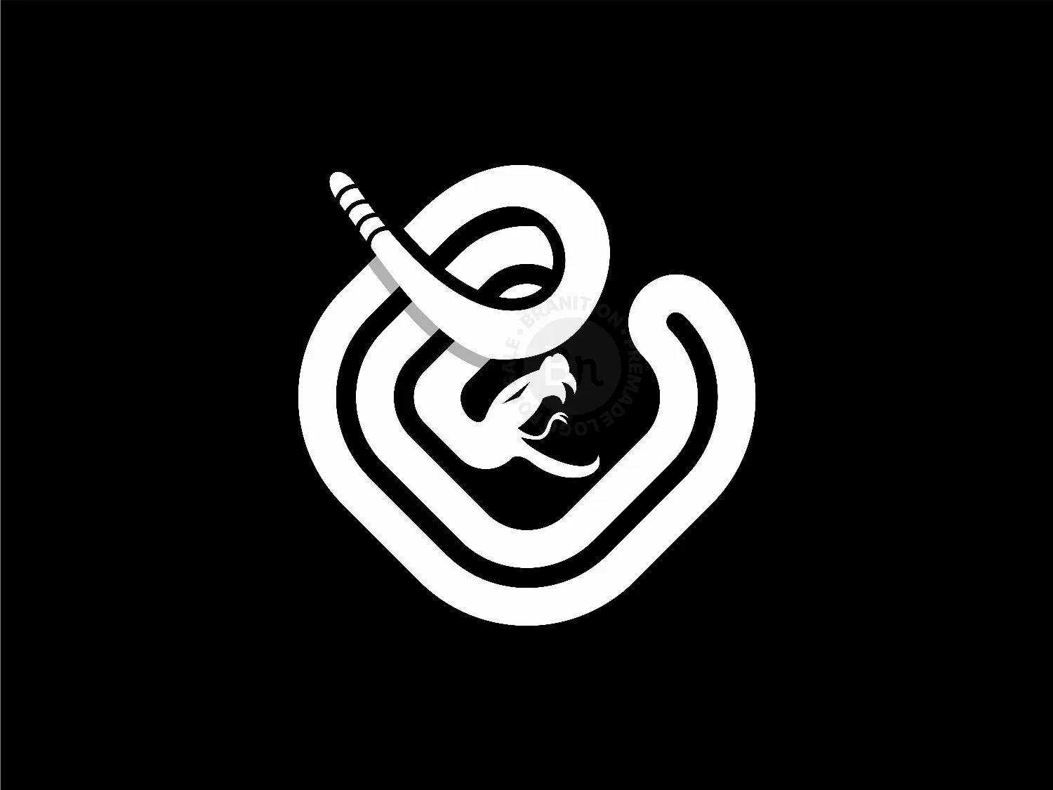 Letter C Snake Logo