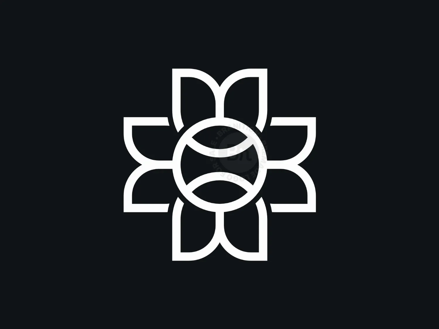 Tennis Flower Logo