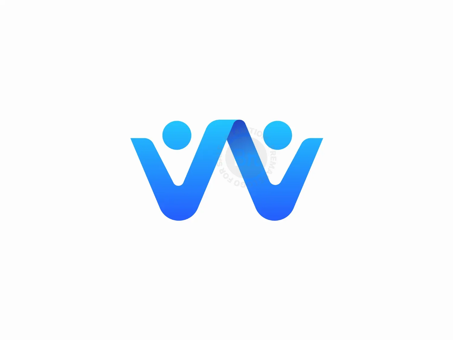 Letter W People Logo