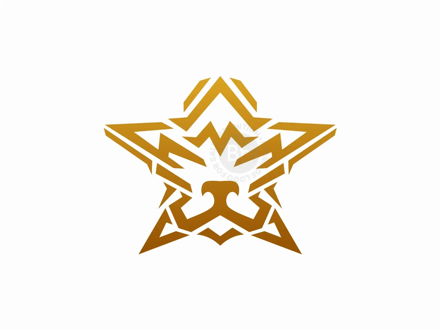 Lion Head Star Logo