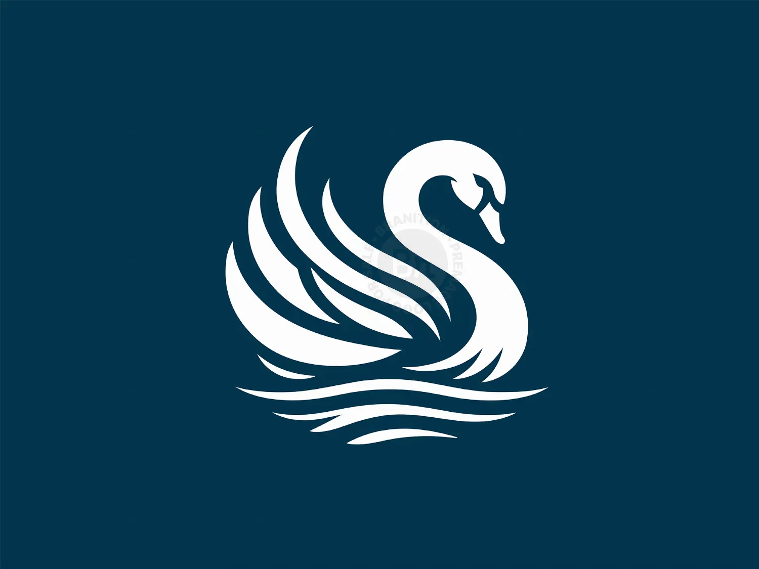 Modern And Elegant Swan Logo