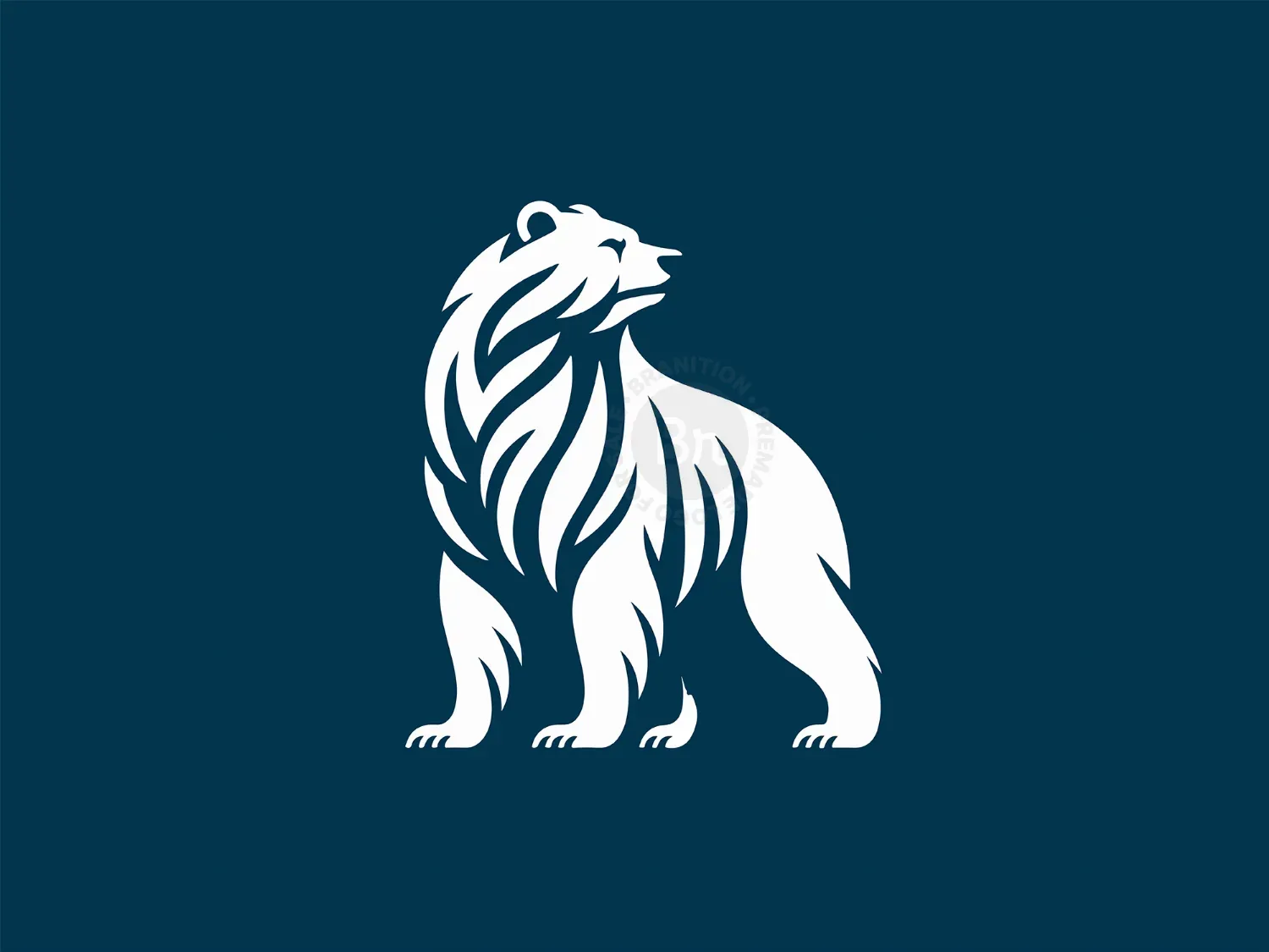 Modern And Elegant Bear Logo