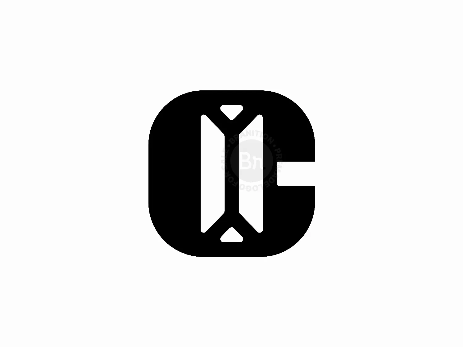 Letter CI Initial IC Logo