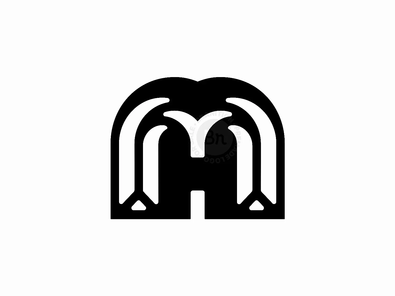 Letter MH Initial HM Logo