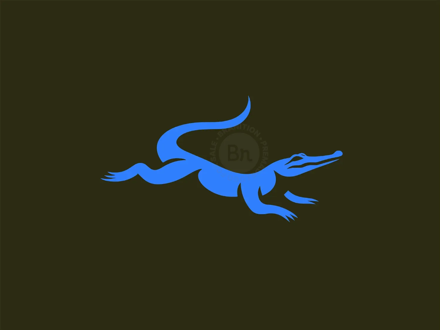 Modern And Elegant Crocodile Logo