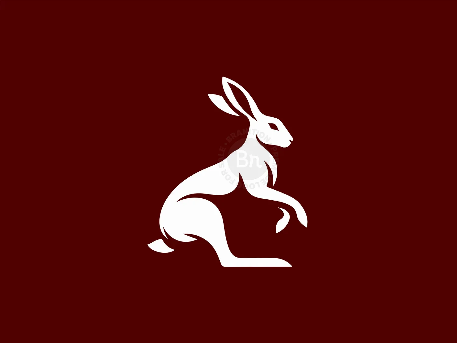 Modern And Elegant White Rabbit Logo