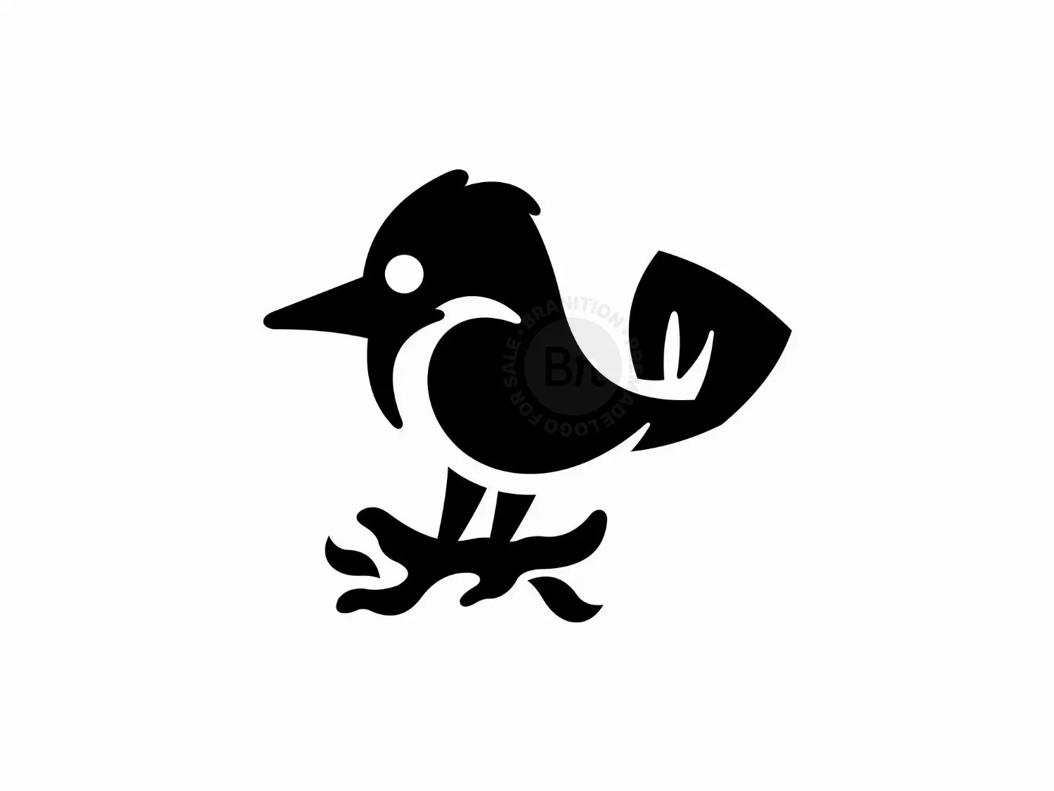 Simple Bird Geometric Logo