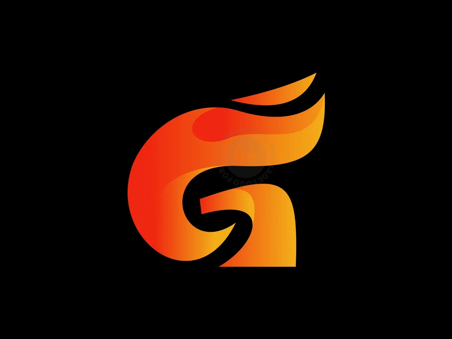 Letter G Fire Logo - Branition