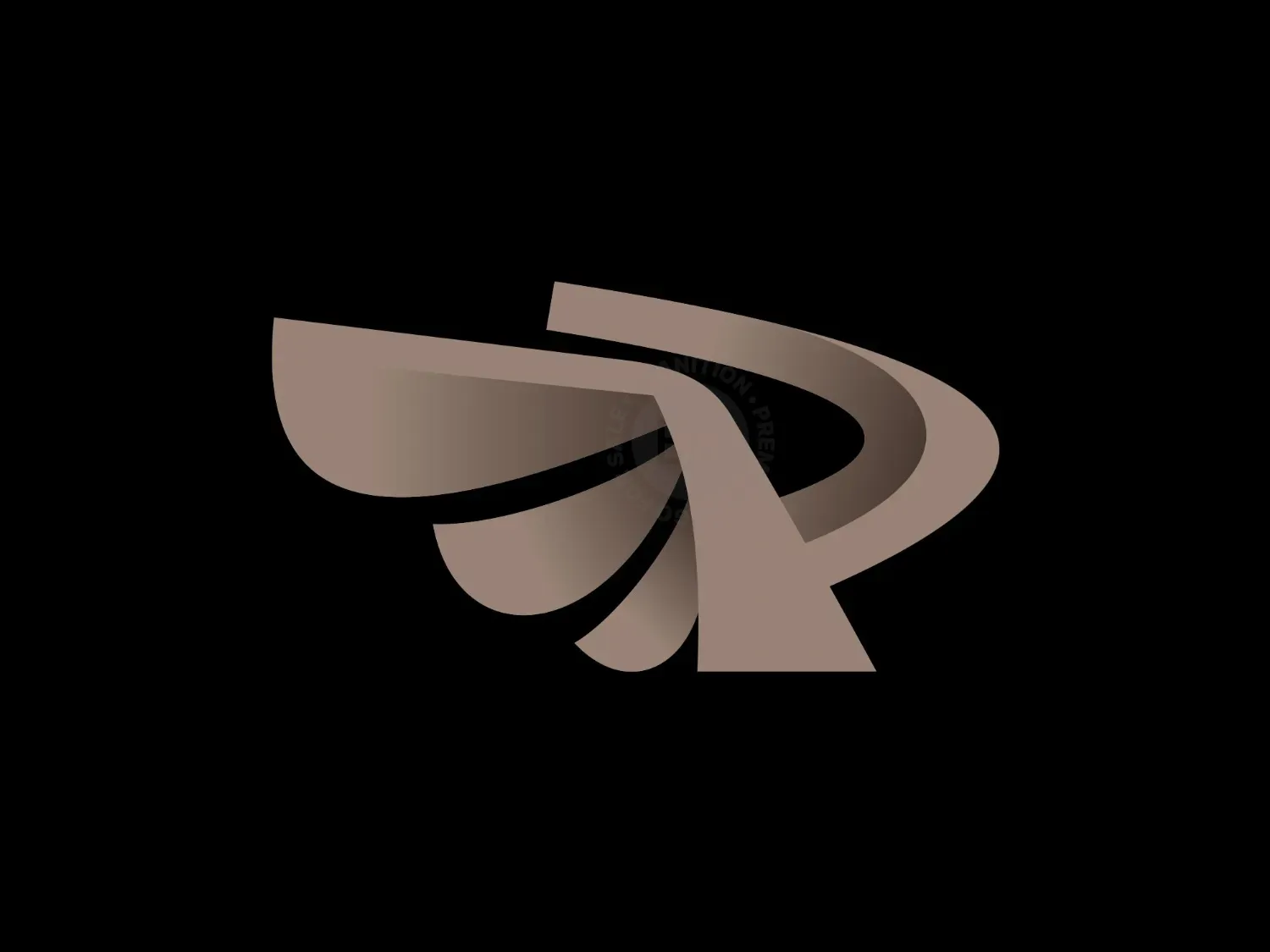 Letter P Wing Logo