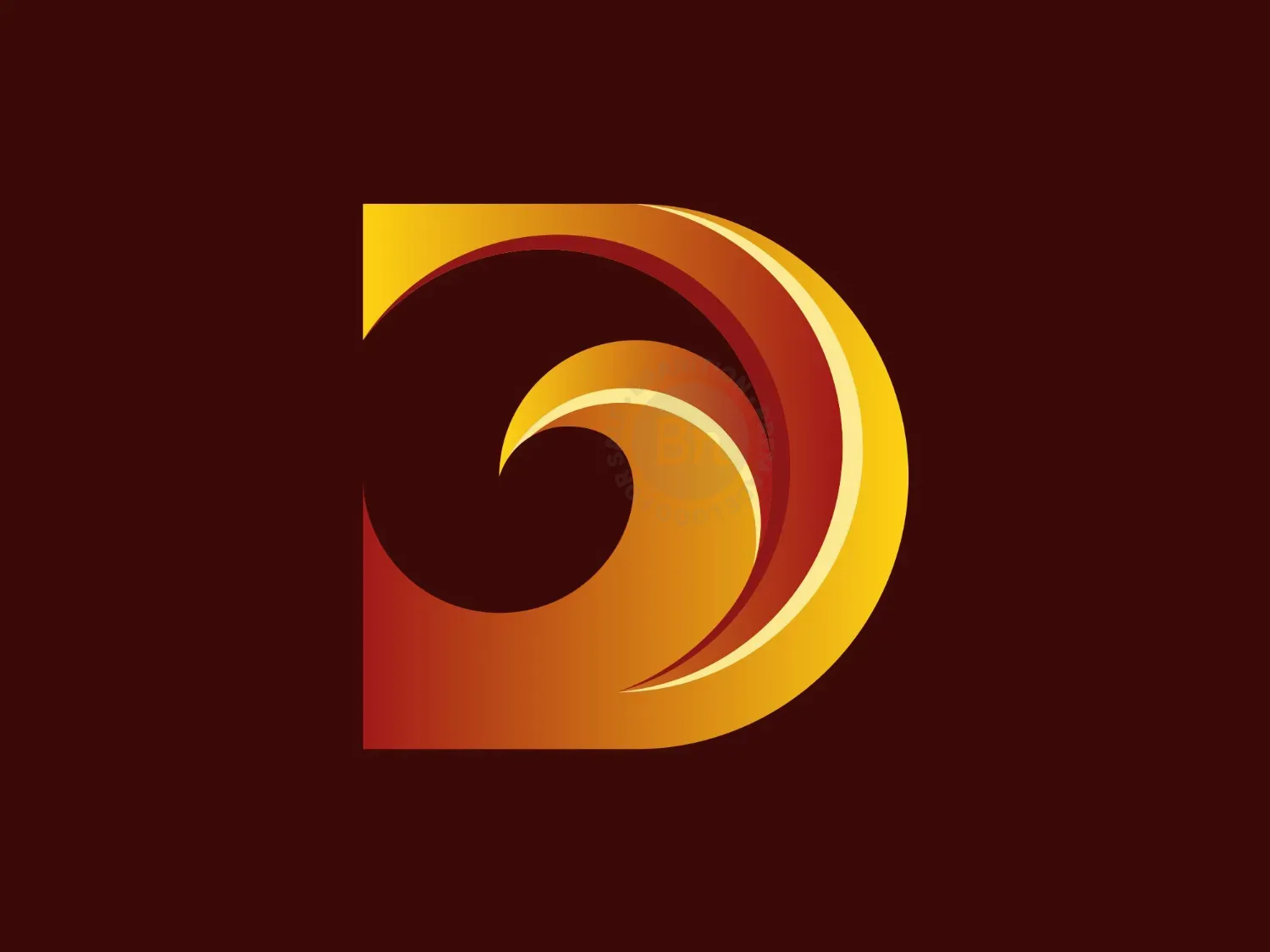 Letter D Falcon Logo