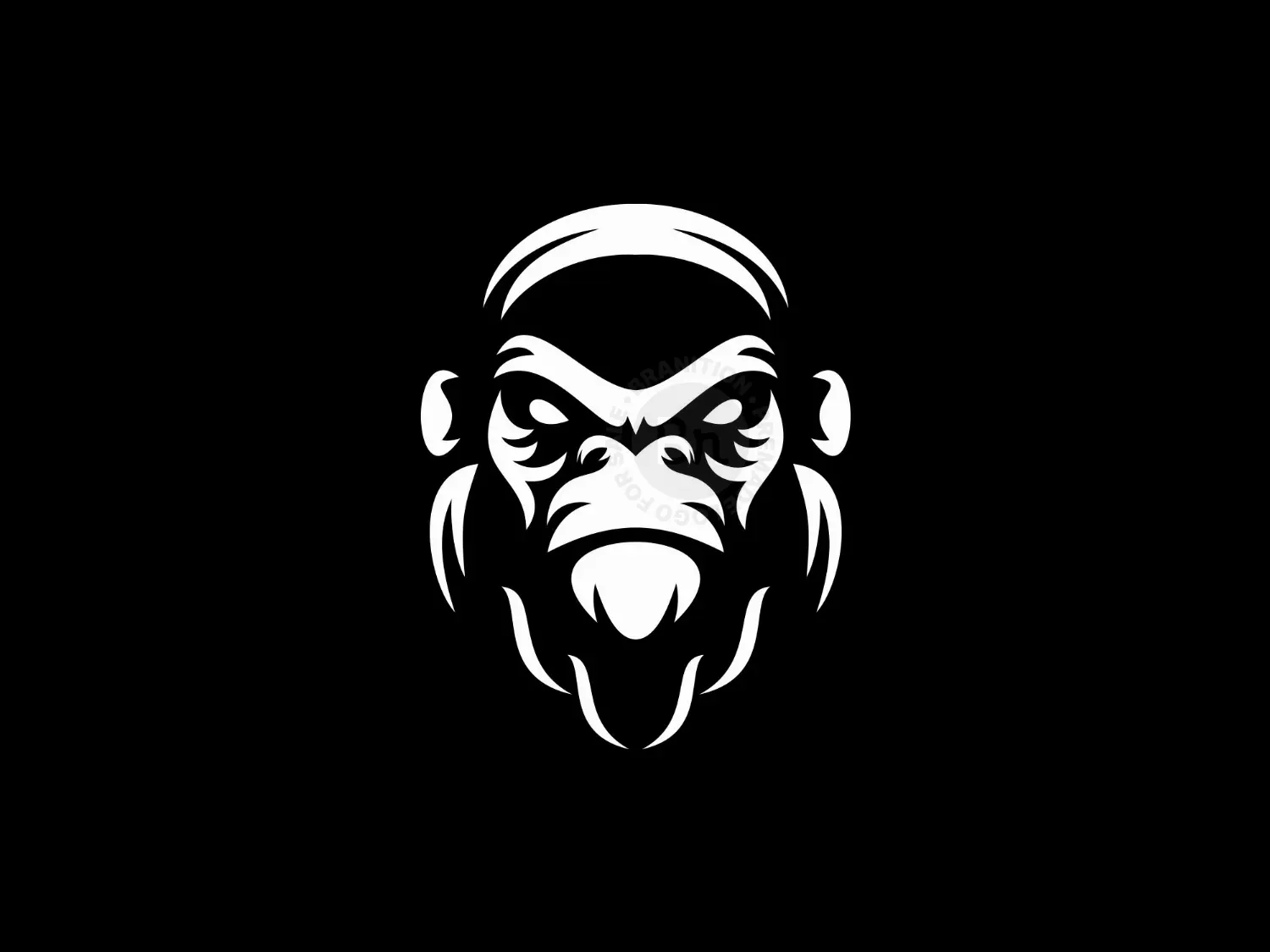 Monkey Illustration Logo