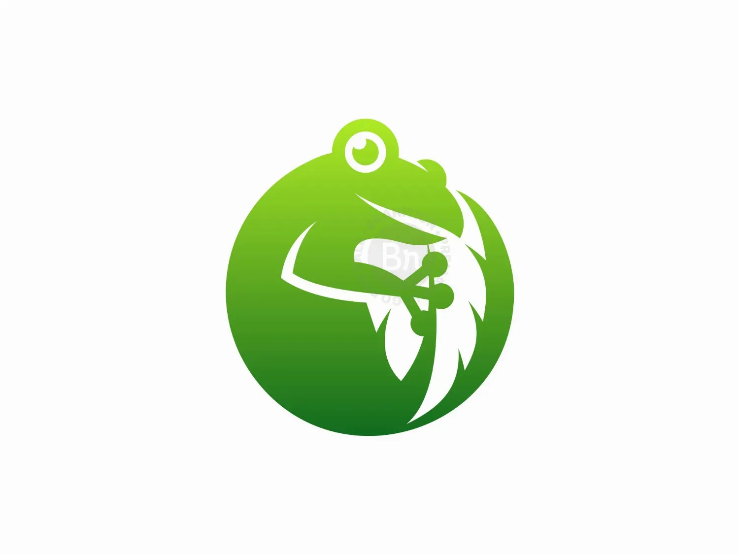 Frog Leaf Circle Logo