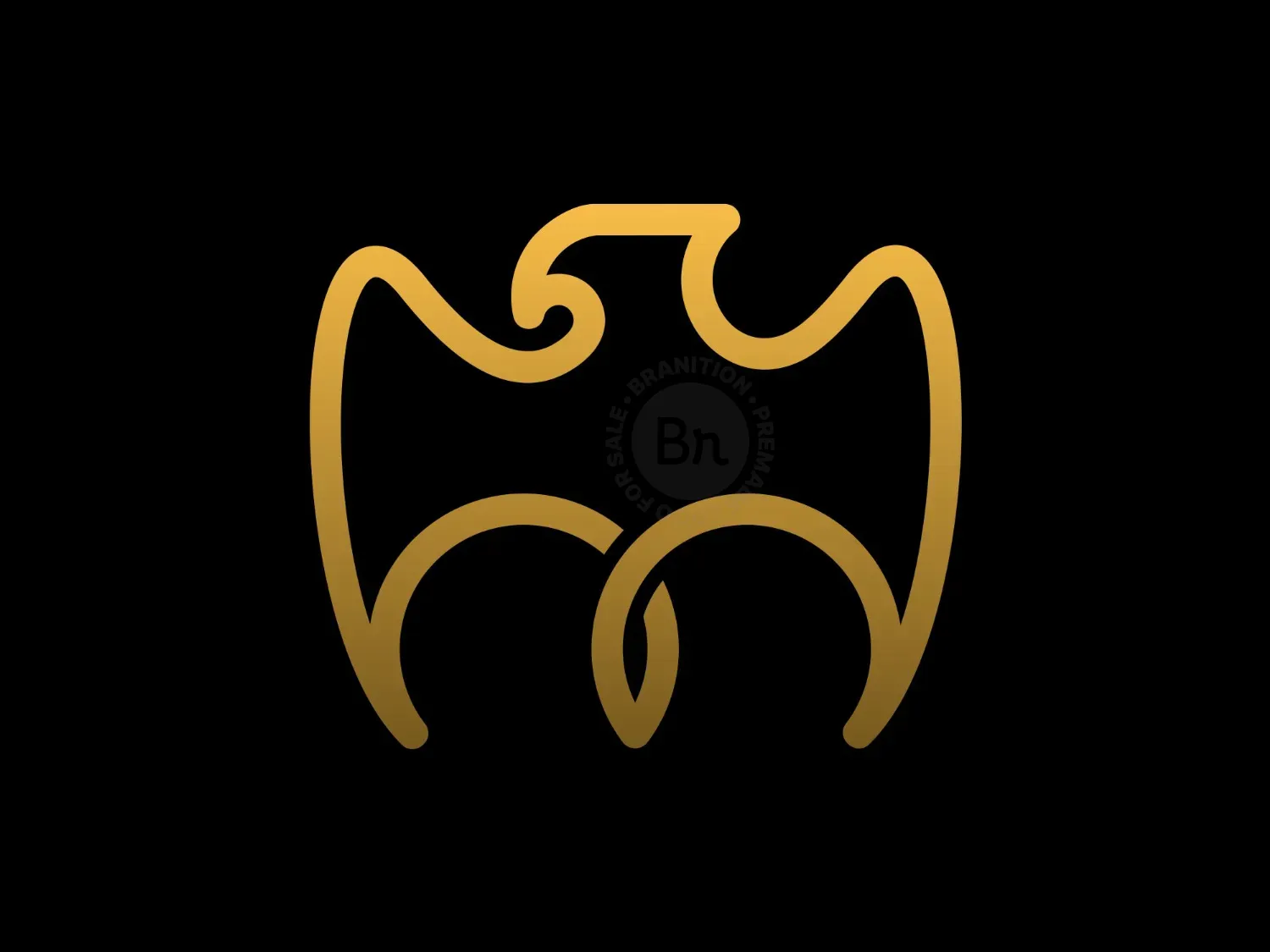 Golden Eagle Modern Logo