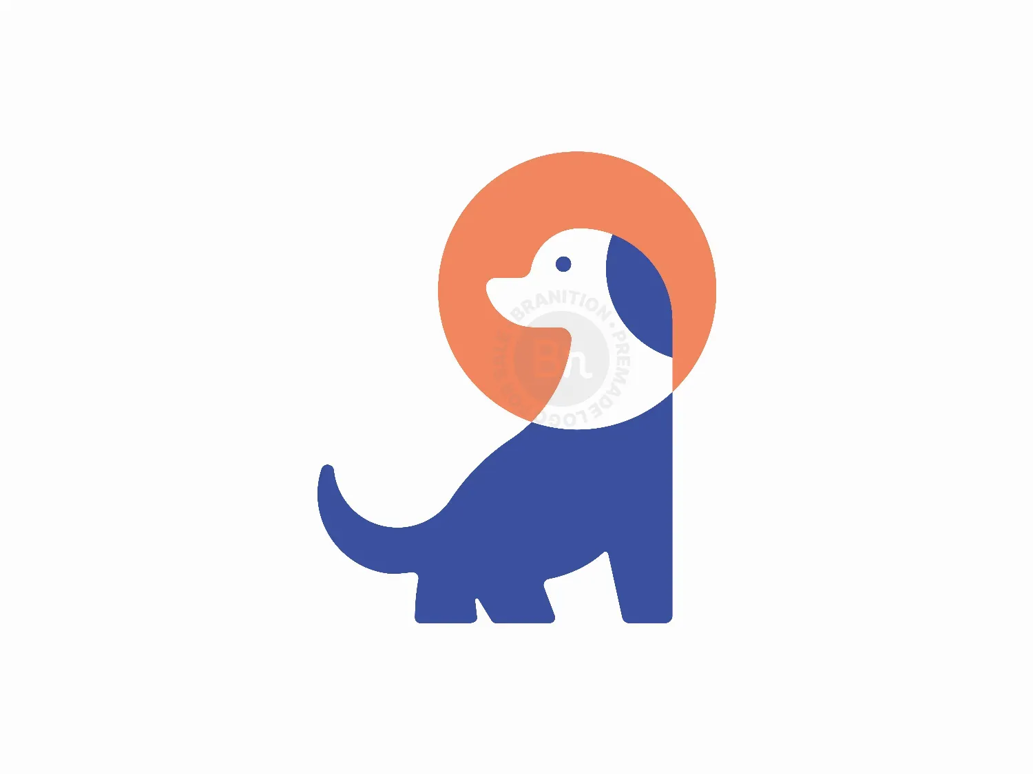 Sunbathing Dog Logo