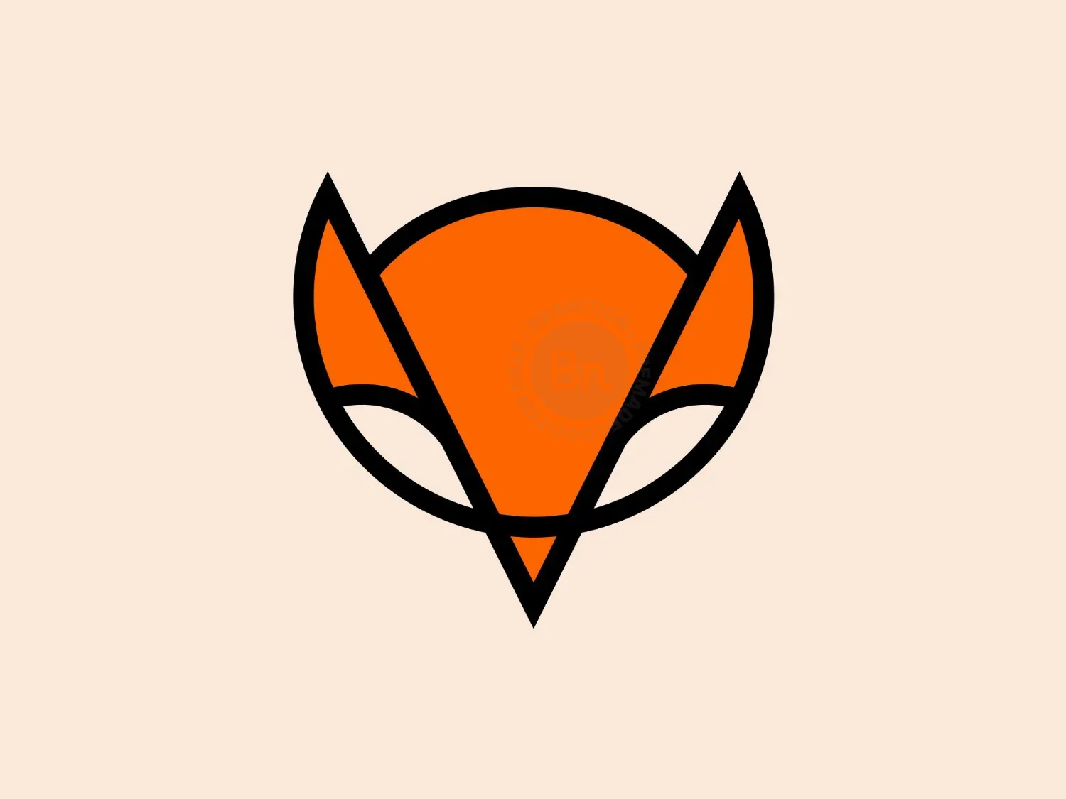 abstract fox logo logo 38