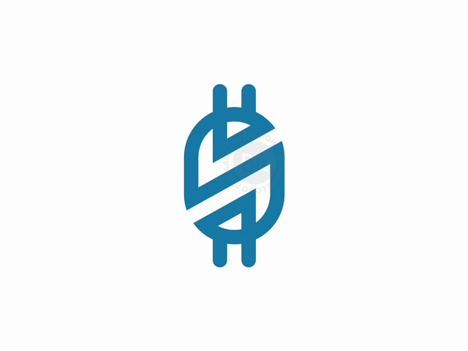 Letter Sn Plug Logo