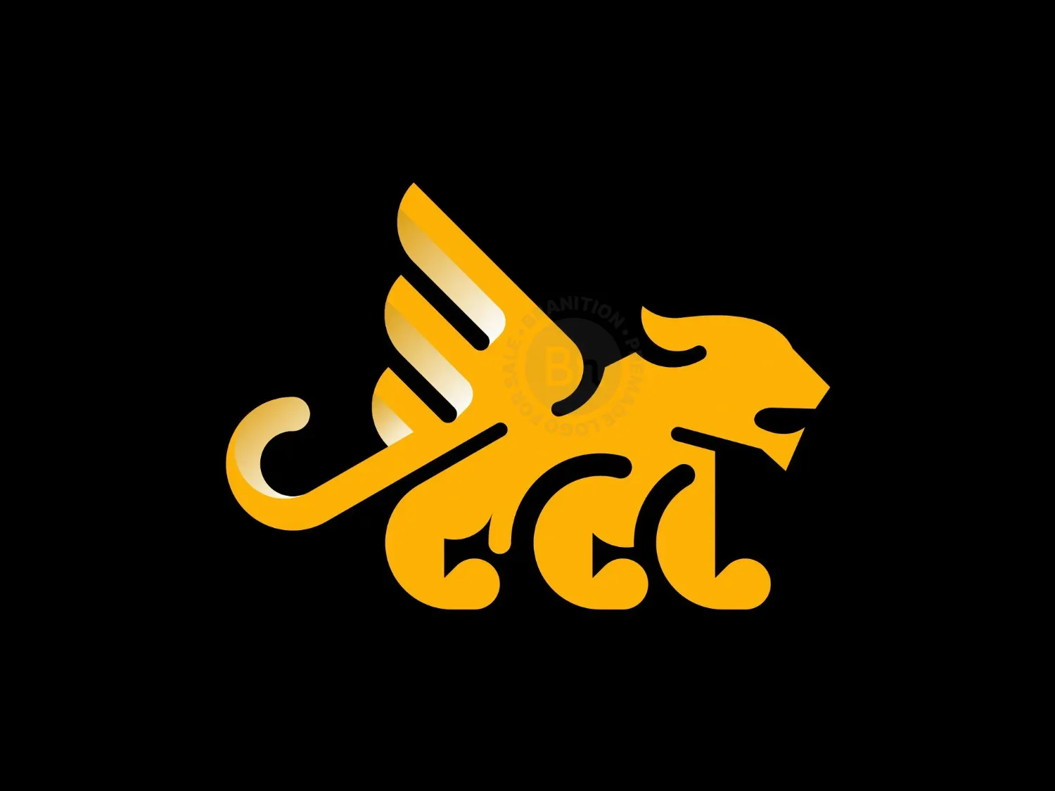 Tiger Wing Geometric Logo