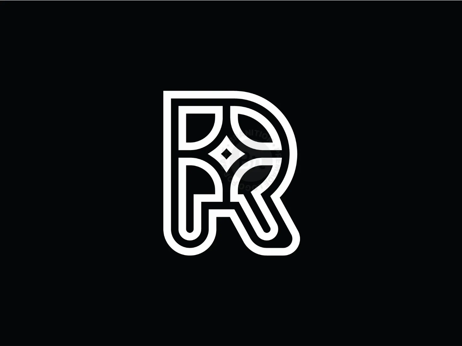 modern r logo logo 14