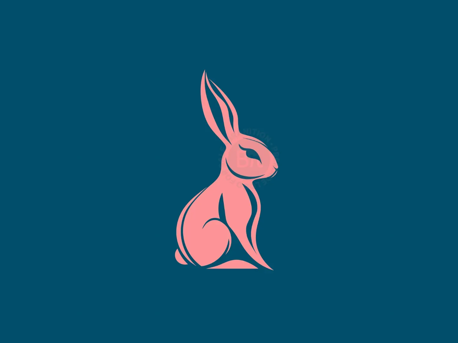 Modern And Elegant Rabbit Logo