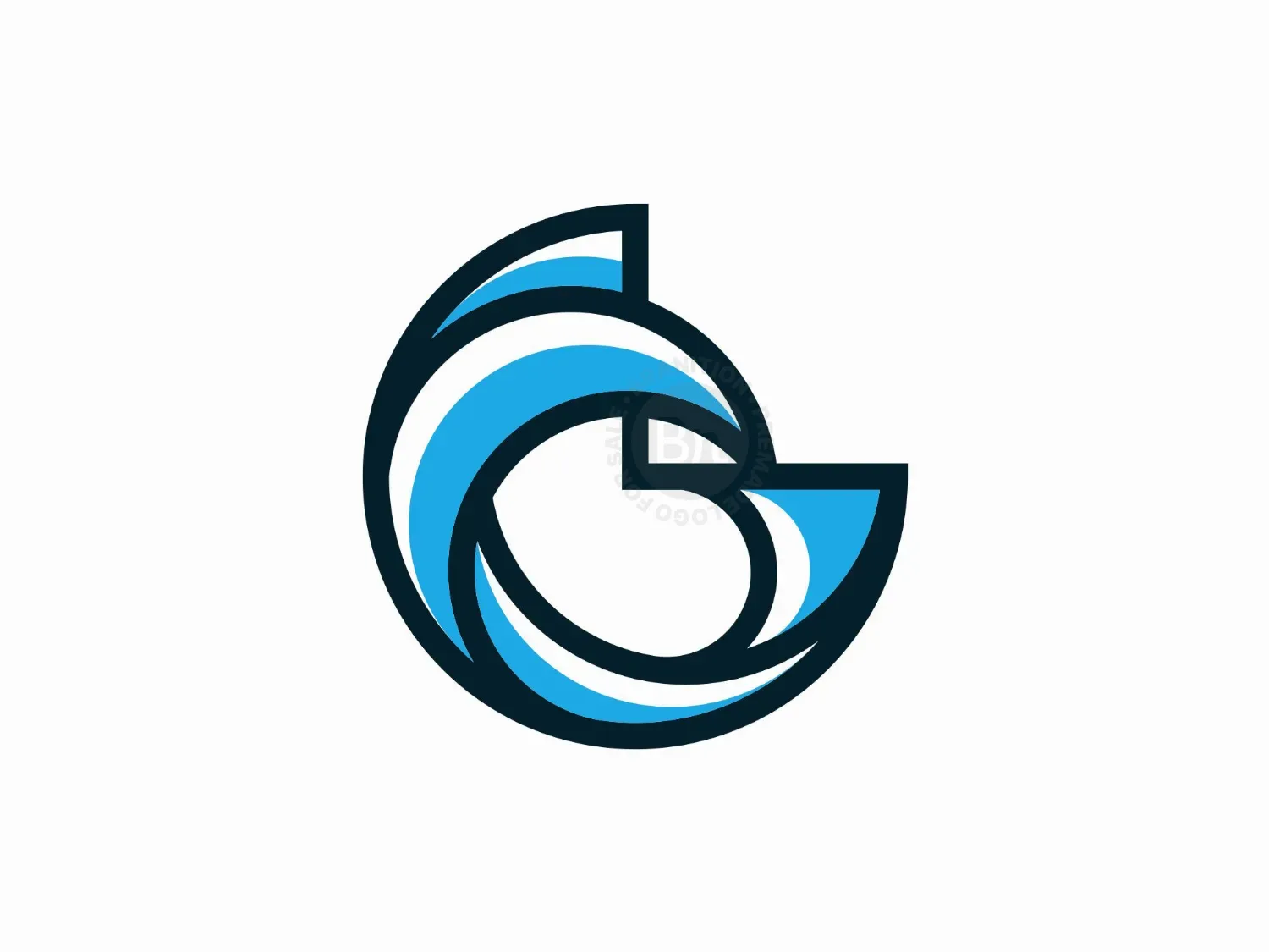 Letter G Wave Logo - Branition