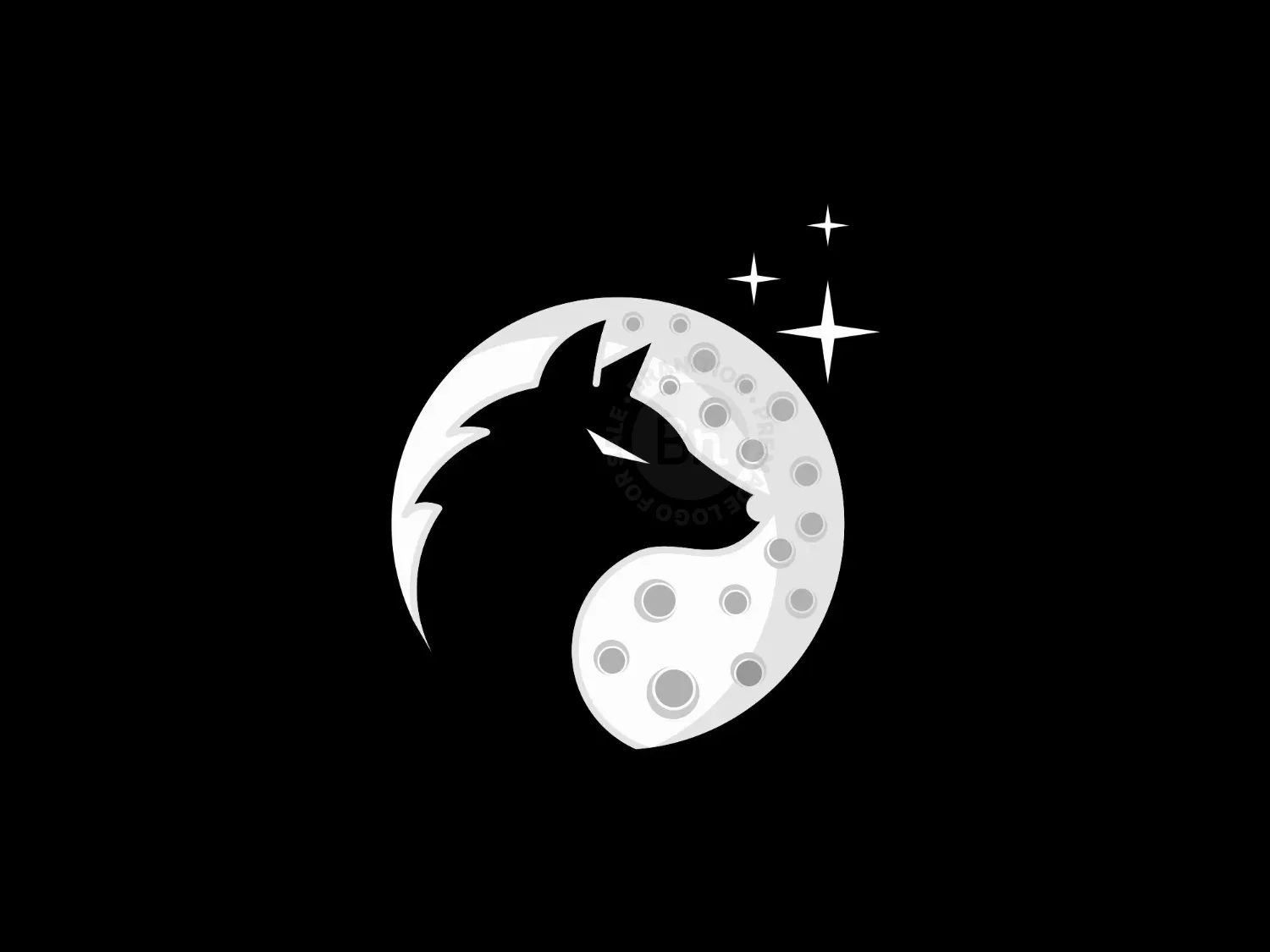 Wolf Moon Night Logo