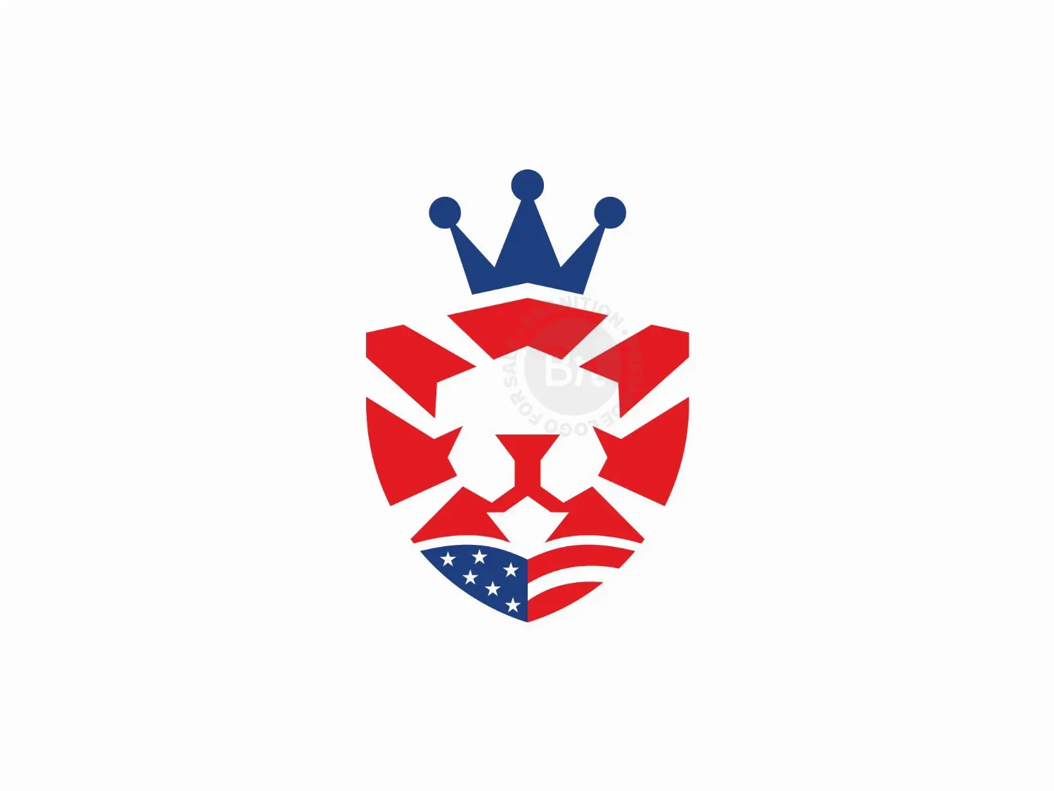 King Lion Shield America Logo