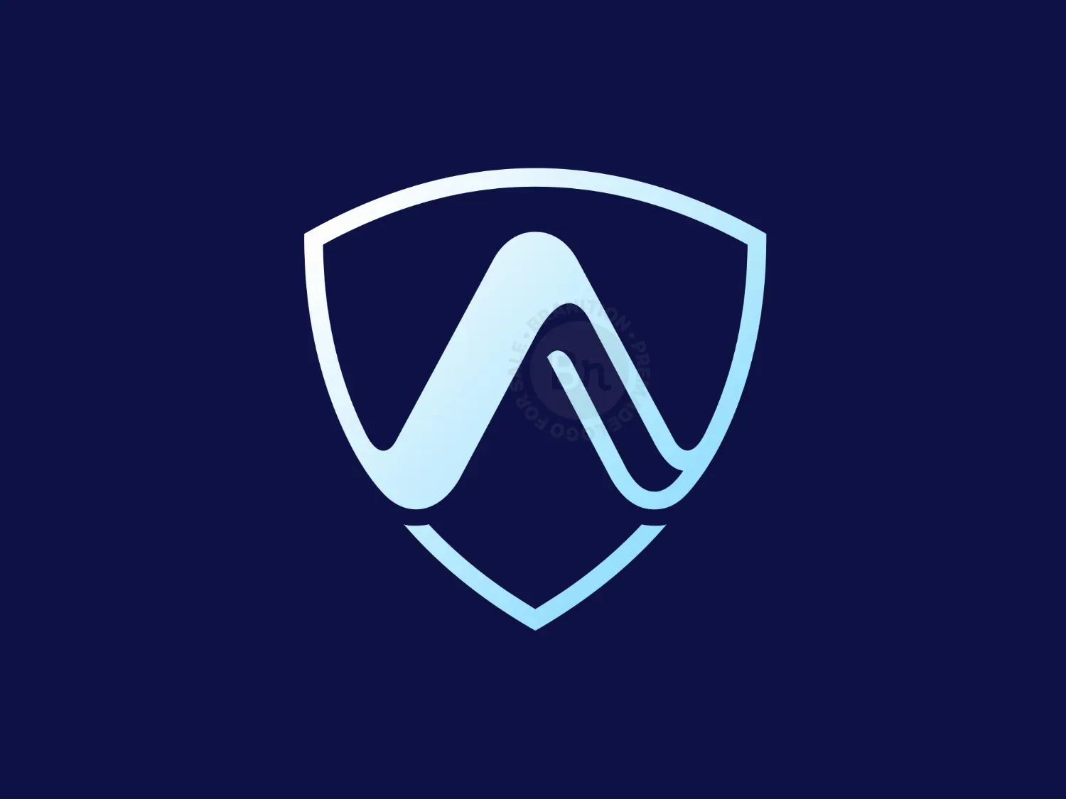 Wave Alpha Shield Logo