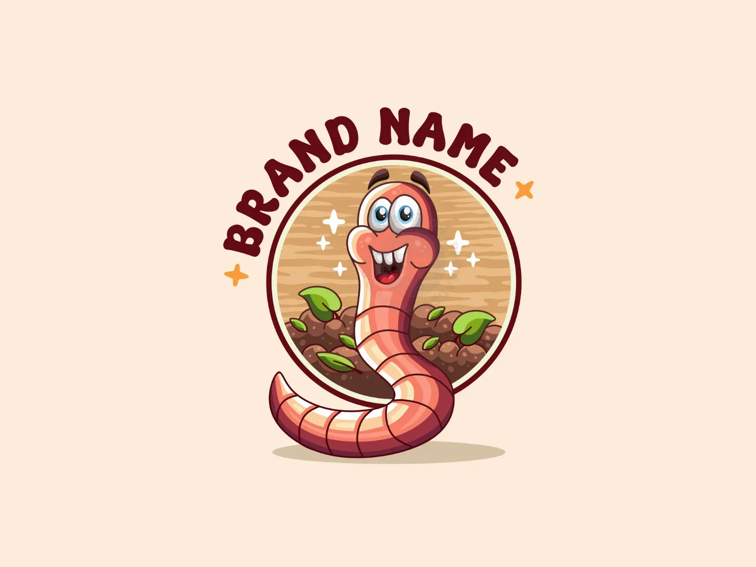 HAPPY WORM MASCOT