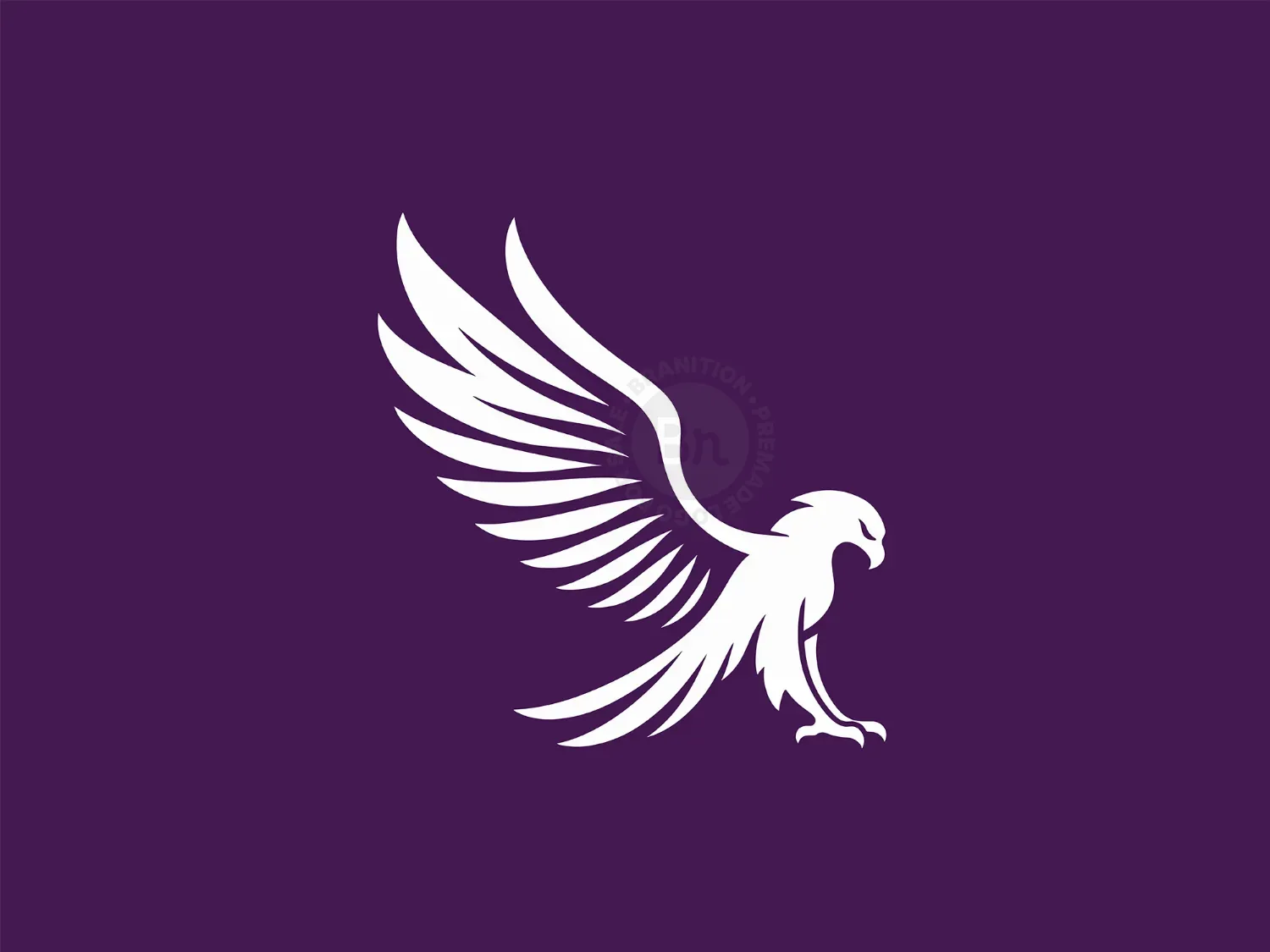 Modern And Elegant White Eagle Logo