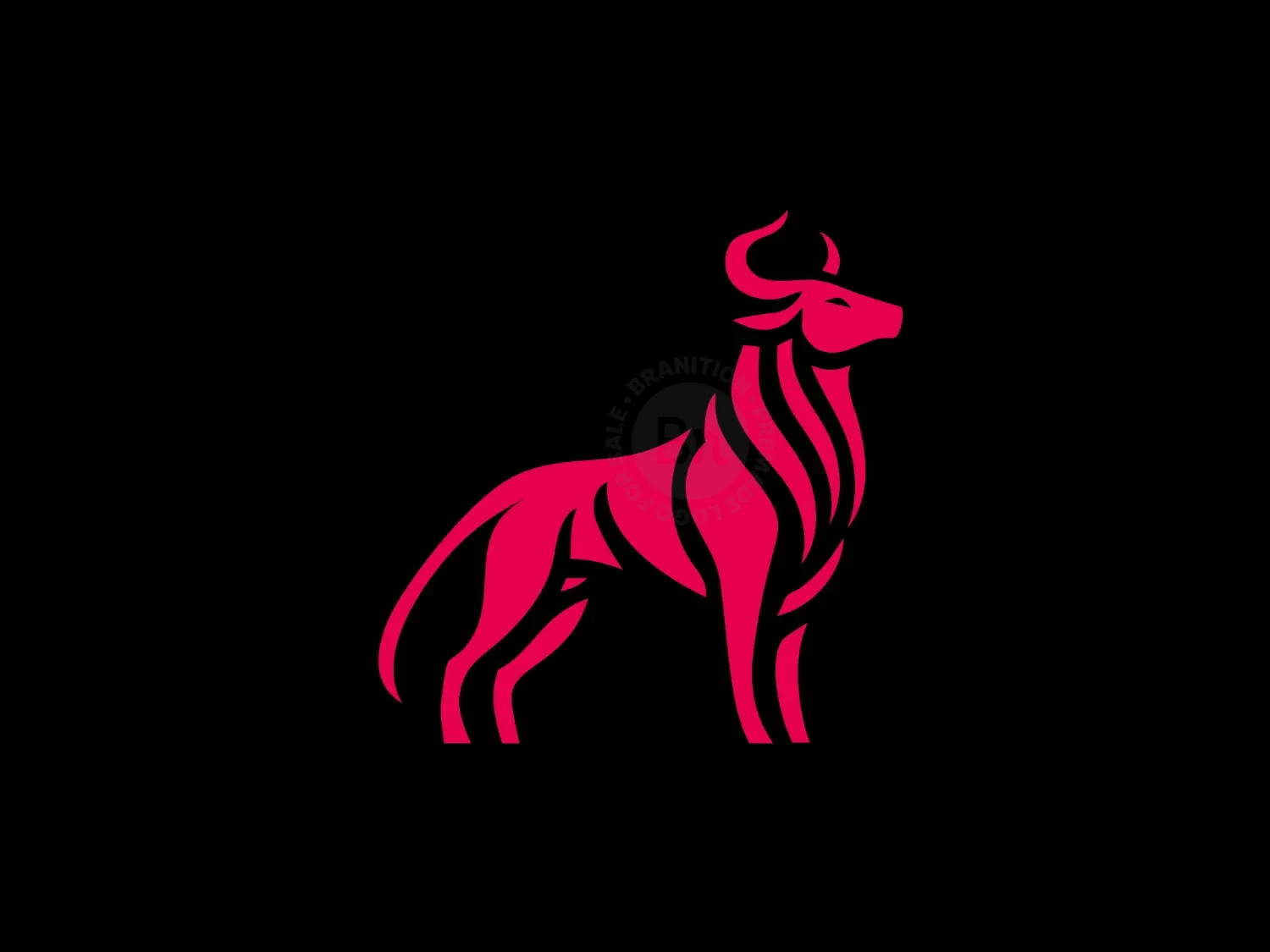 Modern And Elegant Red Bull Logo