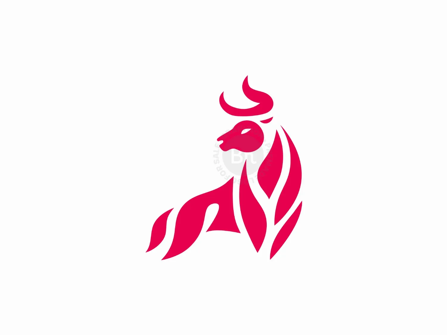 Abstract And Elegant Red Bull Logo