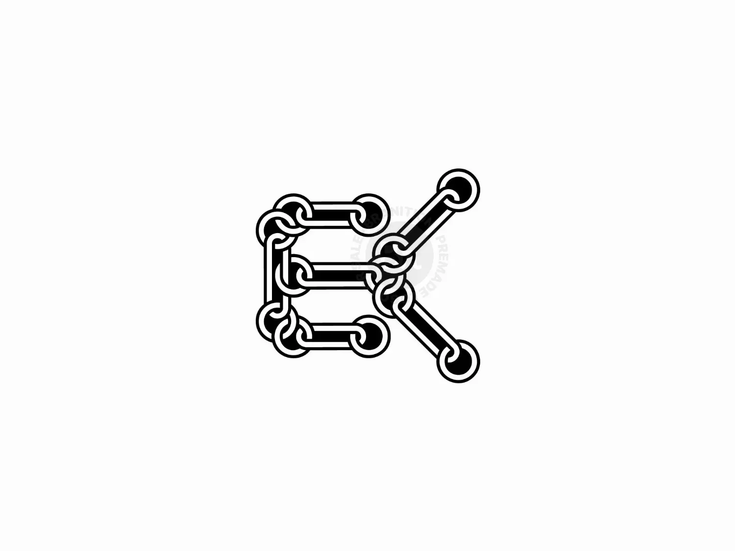 Ke Or Ek Chain Logo And Icon Design