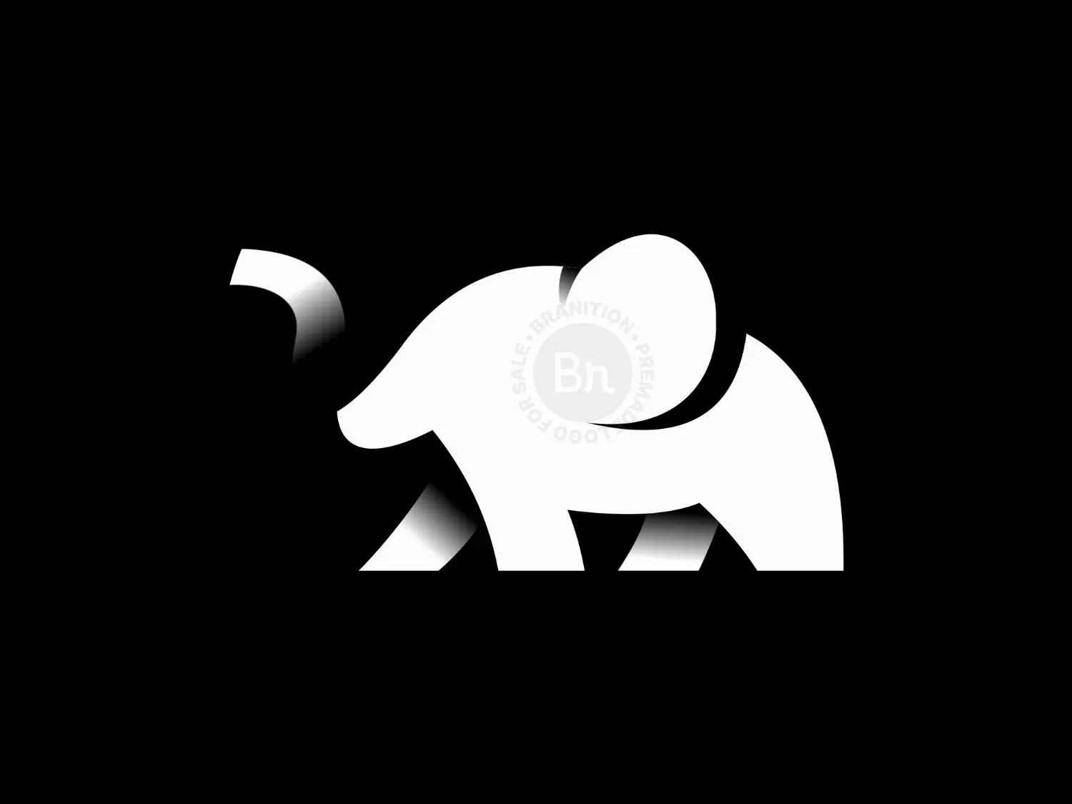 Elephant Modern Geometric Logo