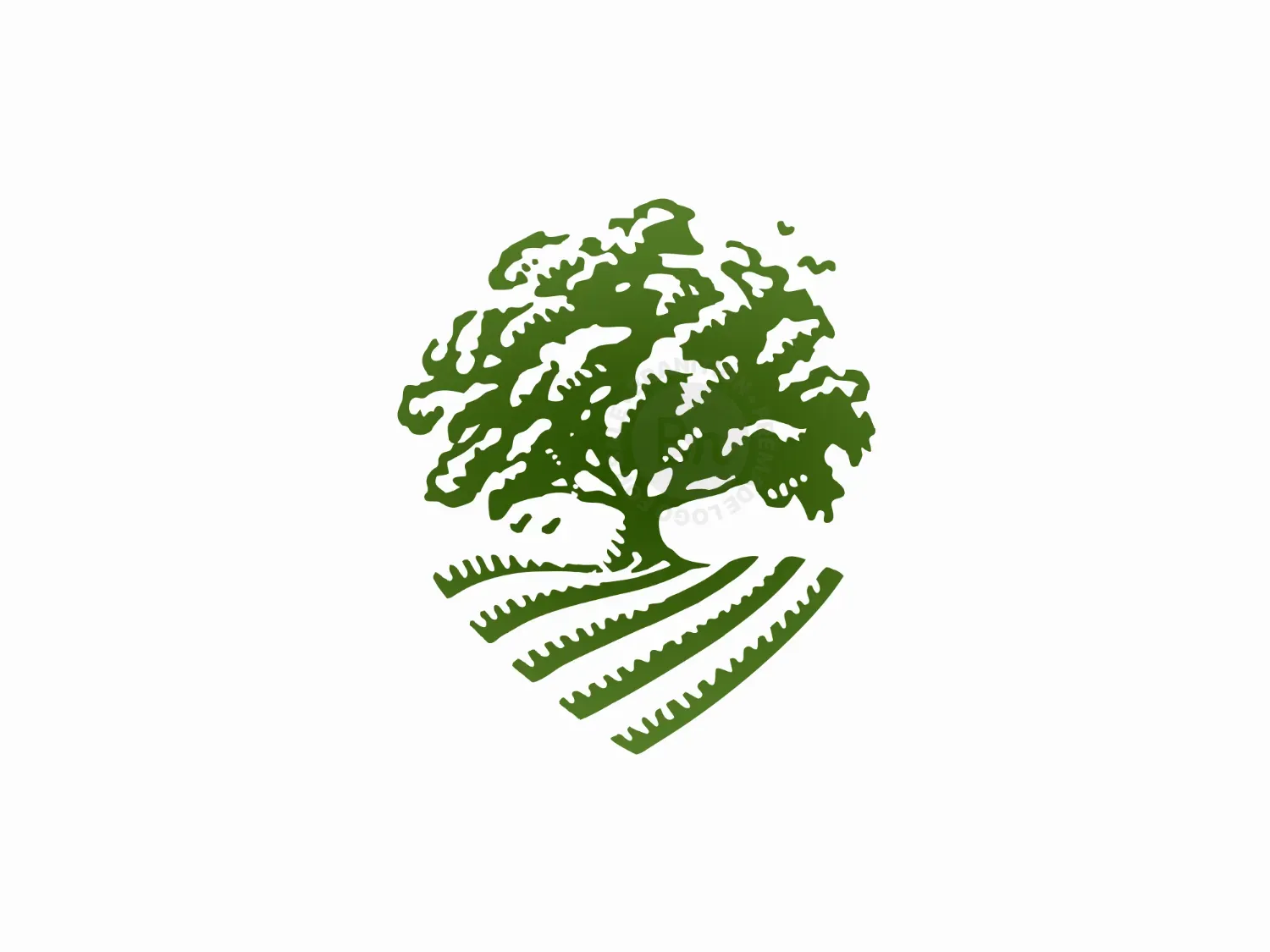 Green Acres Farm Tree Logo