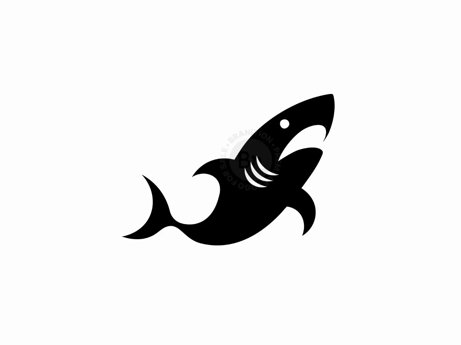 Elegant Black Shark Logo