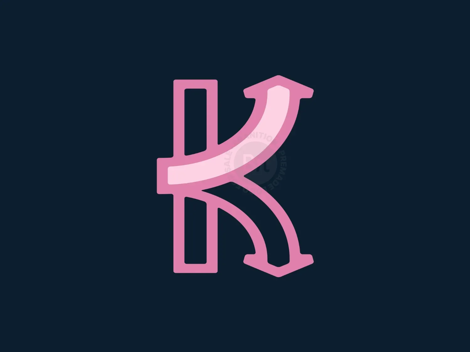 Elegant Letter K Arrow Logo