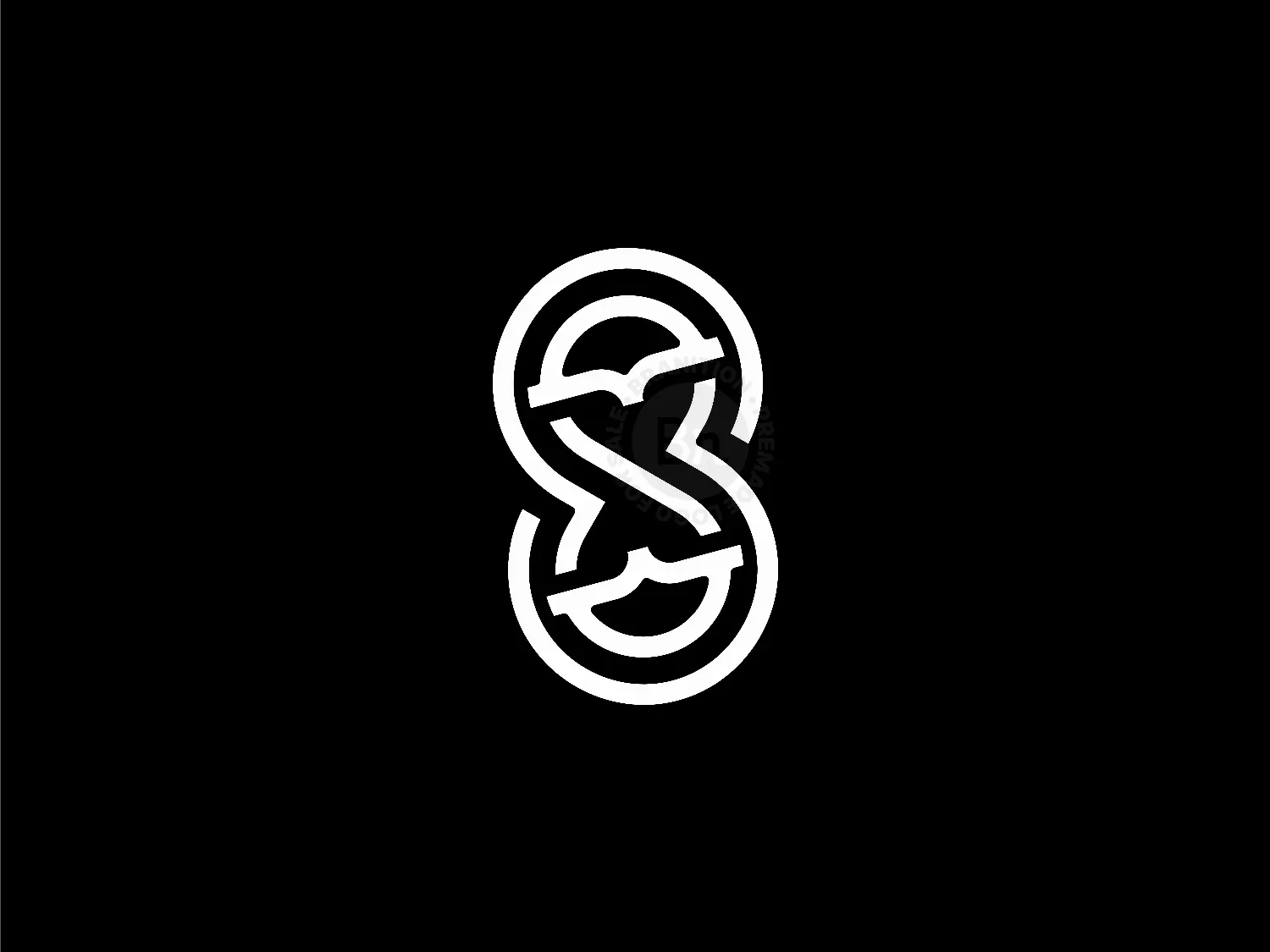 Letter S Owl Infinity Logo