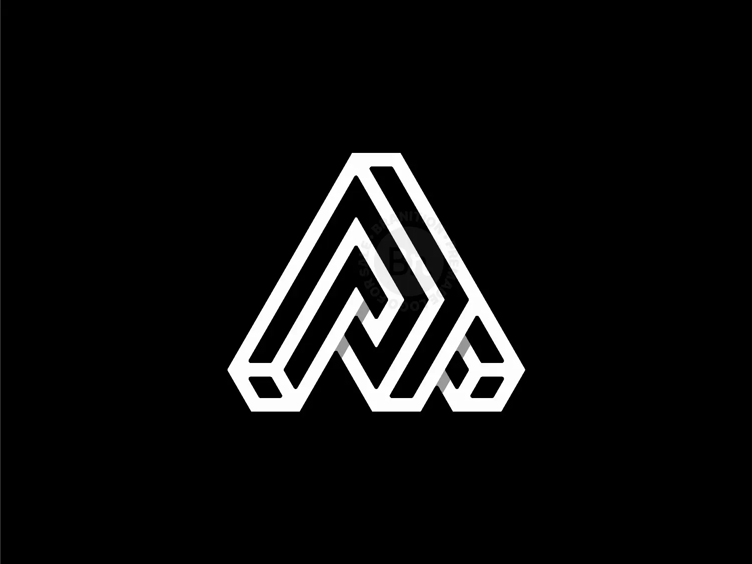 Letter AP PA Isometric Logo