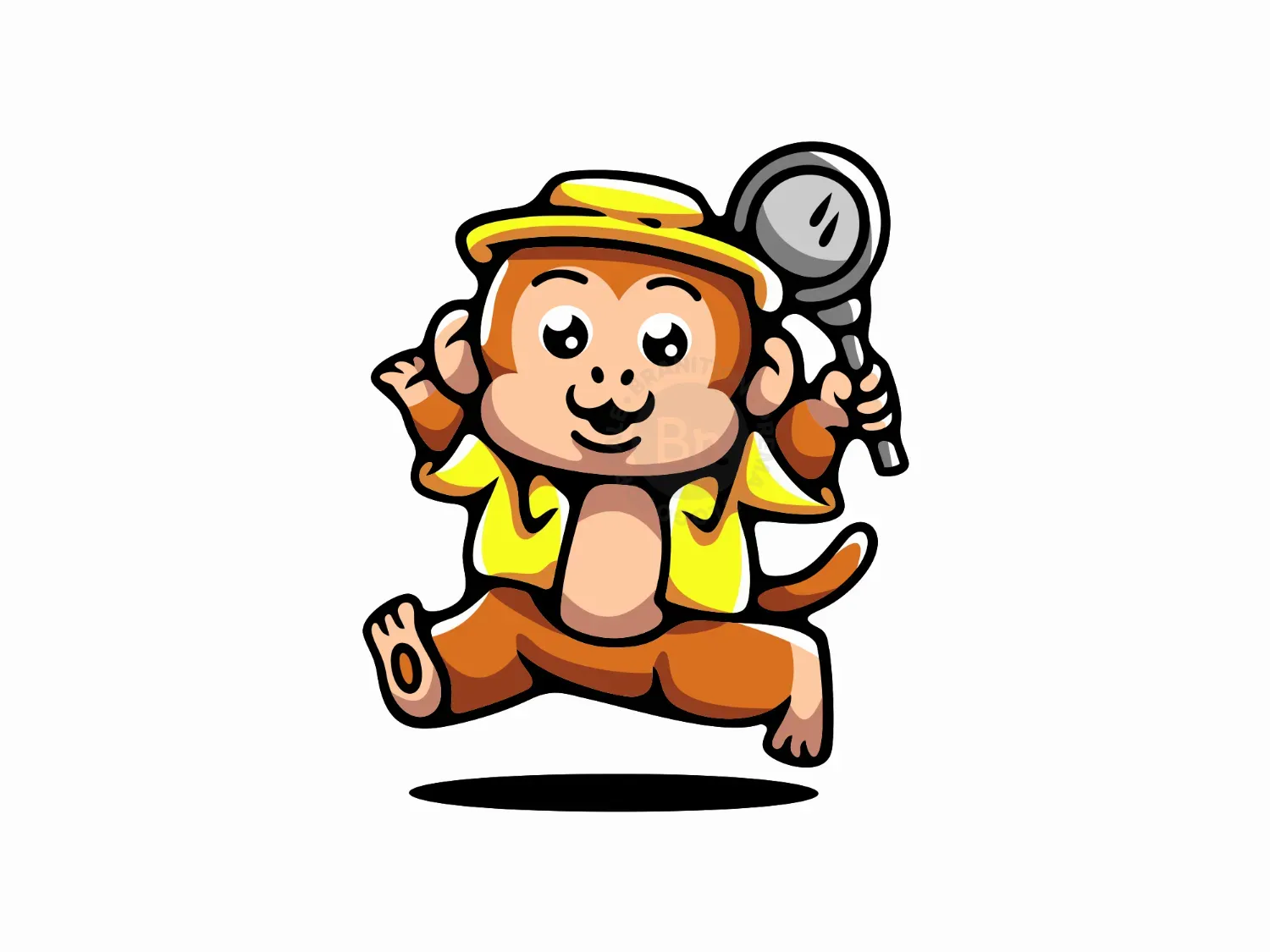 Monkey Explore Magnifying Glass Logo