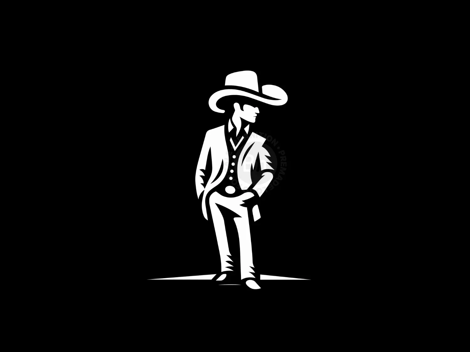 Modern And Elegant Cowboy Logo