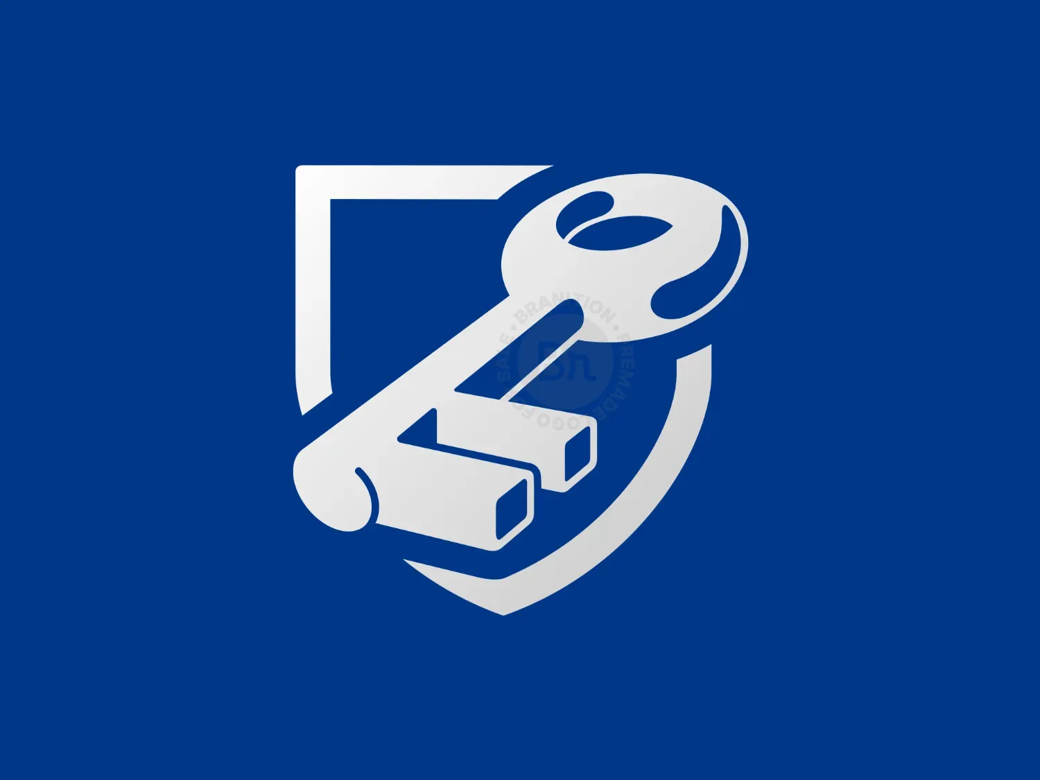 3d Key Shield Security Logo