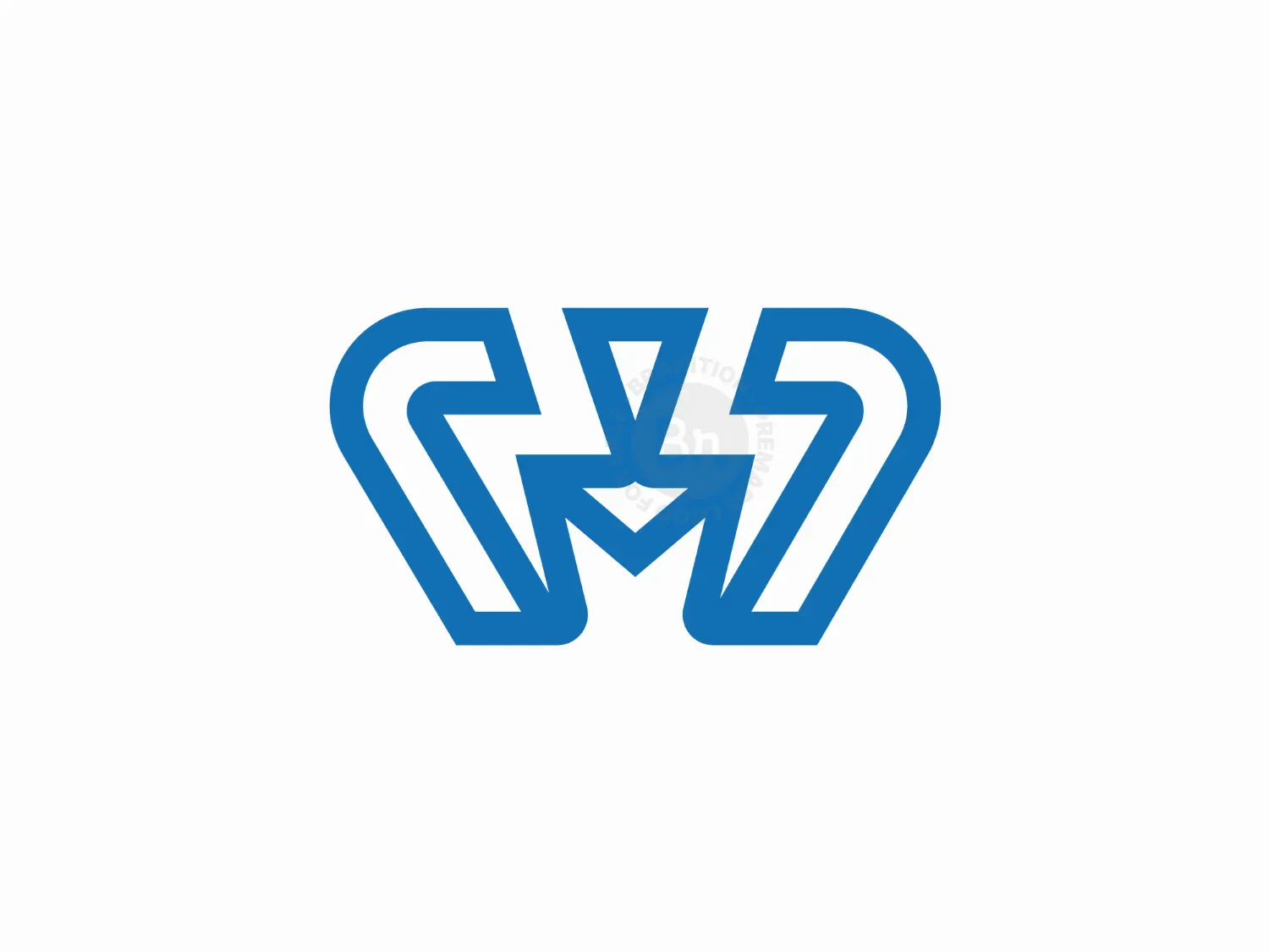 letter mw logo logo 7